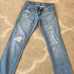 vintage american eagle light wash jeans